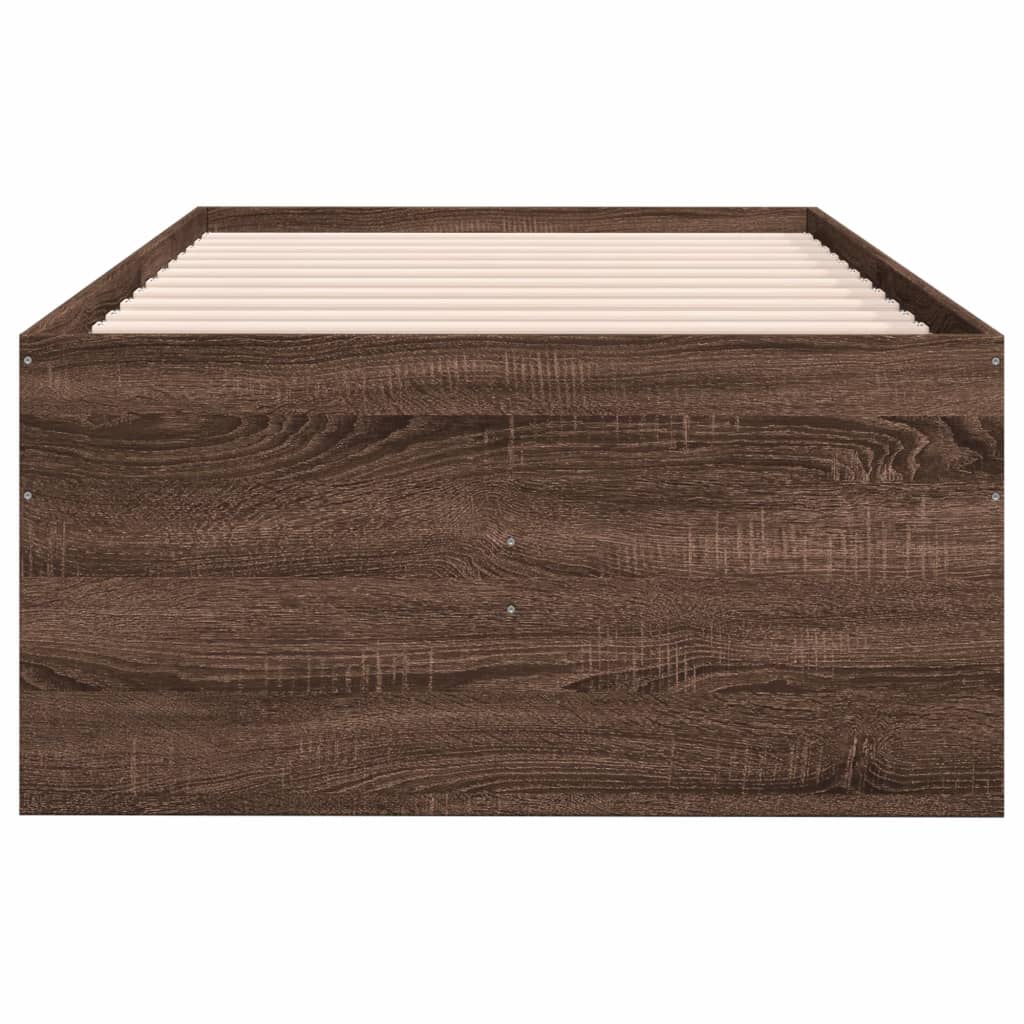 Lit de jour avec tiroirs sans matelas chêne marron 75x190 cm - XIOS