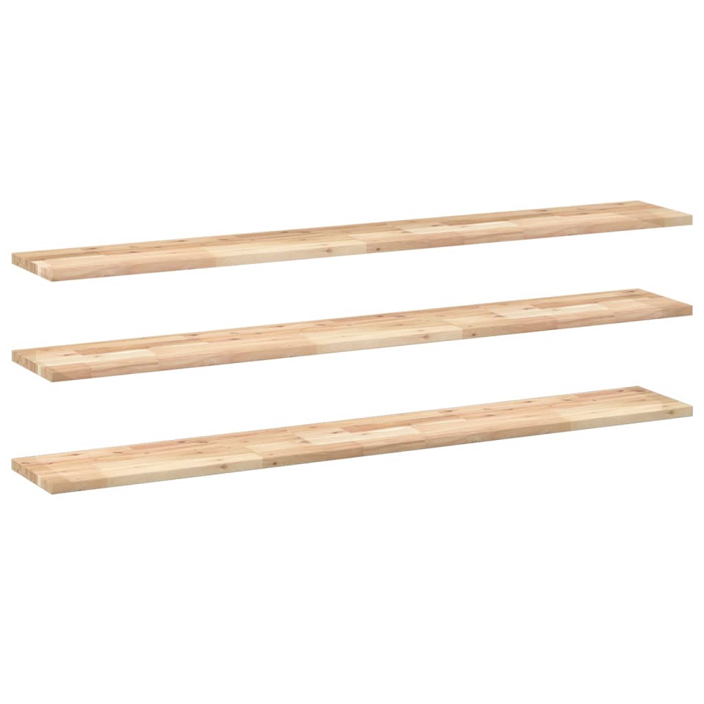 Étagères flottantes 3 pcs 120x20x2 cm acacia massif non traité - XIOS