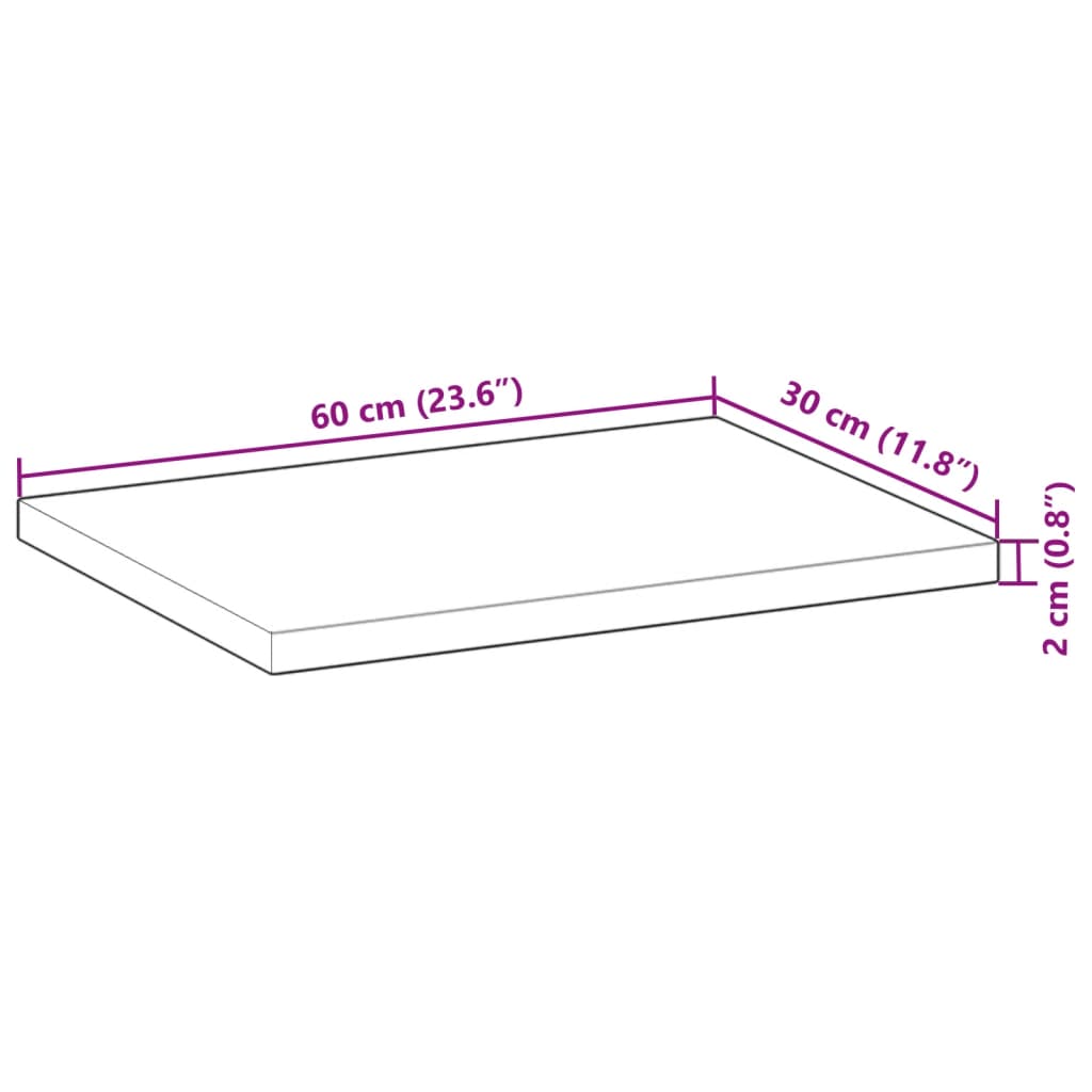 Étagères flottantes 4 pcs 60x30x2 cm acacia massif non traité - XIOS