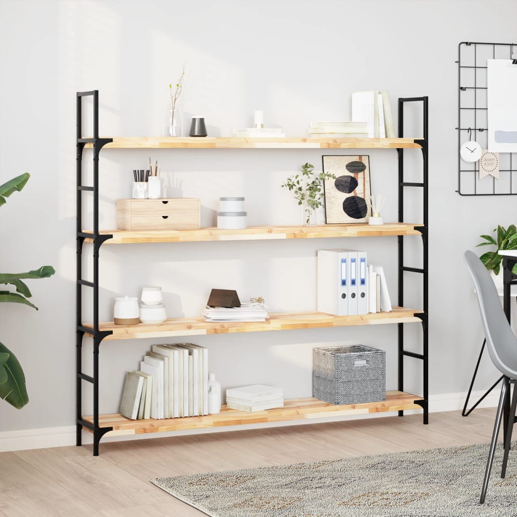 Étagères flottantes 3 pcs 140x20x4 cm acacia massif non traité - XIOS
