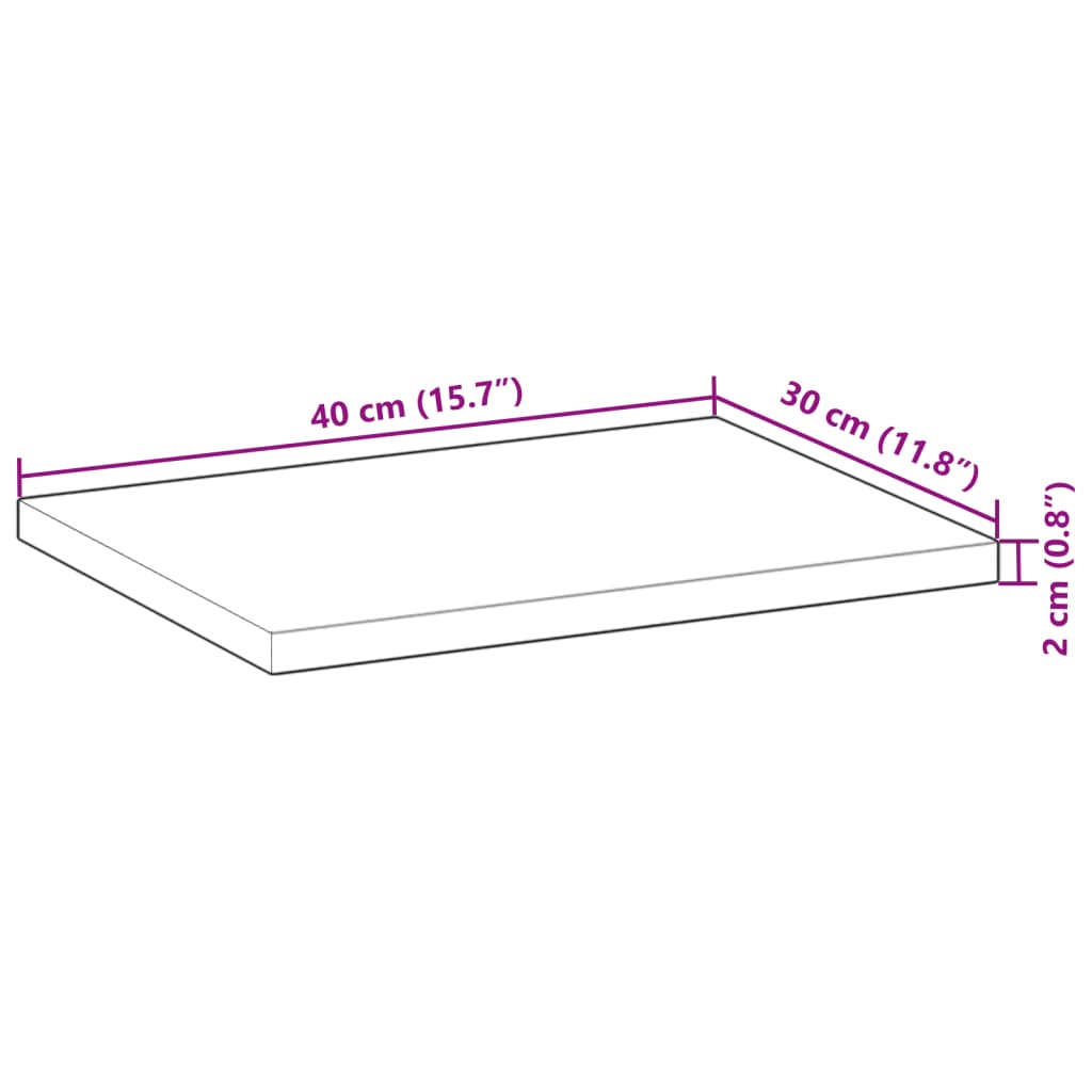 Étagères flottantes 3 pcs 40x30x2 cm acacia massif à l'huile - XIOS