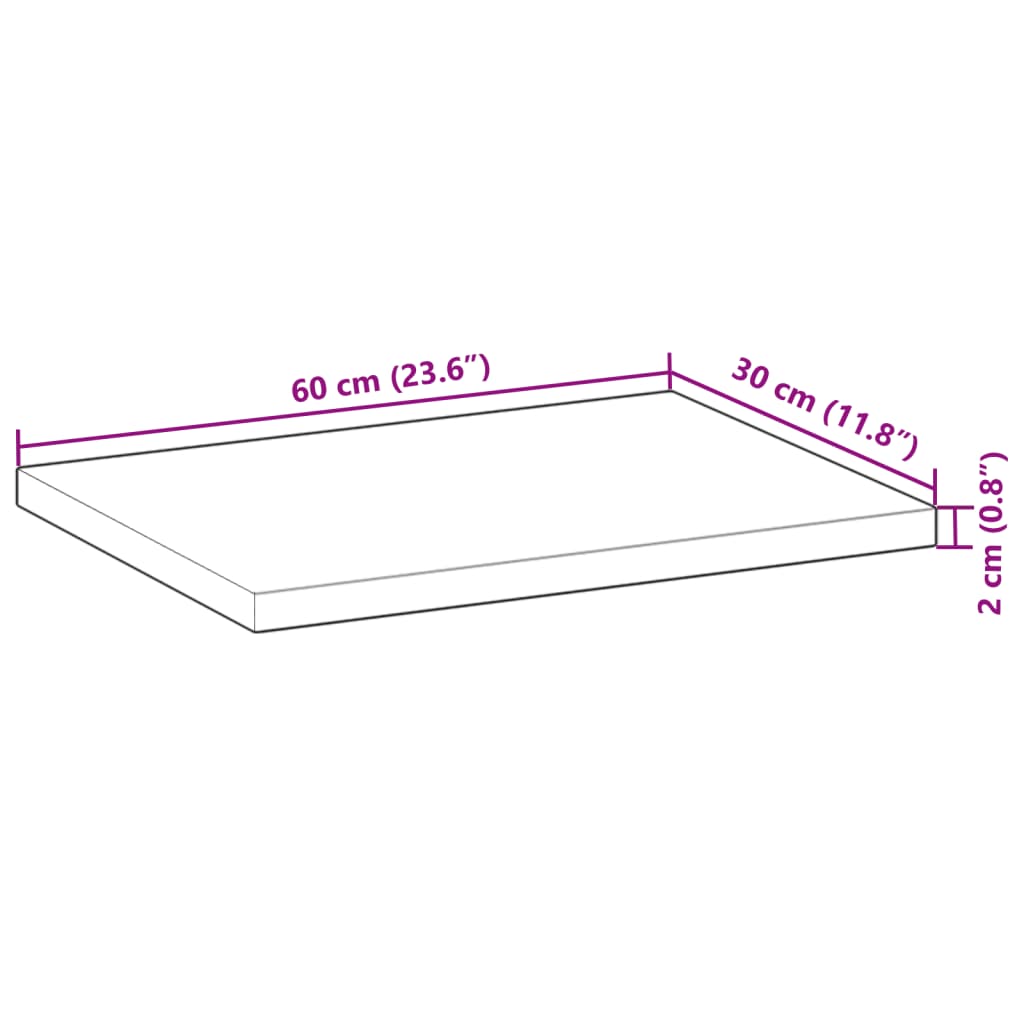 Étagères flottantes 3 pcs 60x30x2 cm acacia massif à l'huile - XIOS