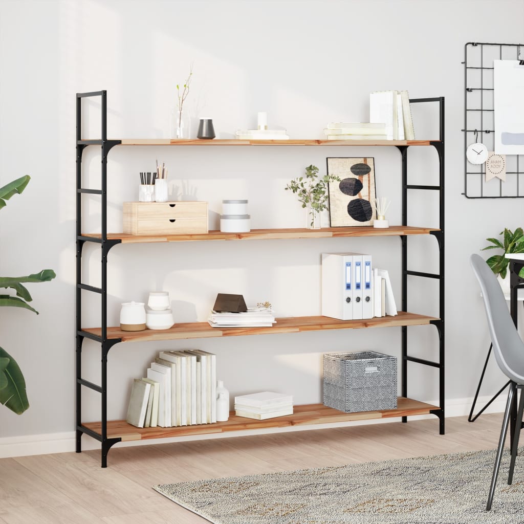 Étagères flottantes 4 pcs 120x30x2 cm acacia massif à l'huile - XIOS