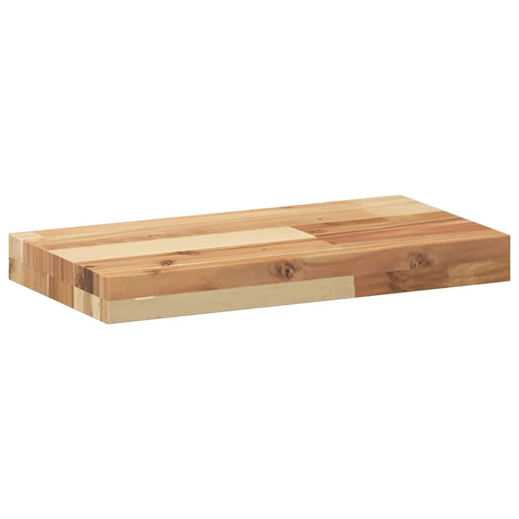 Étagère flottante 40x20x4 cm acacia massif finition à l'huile - XIOS