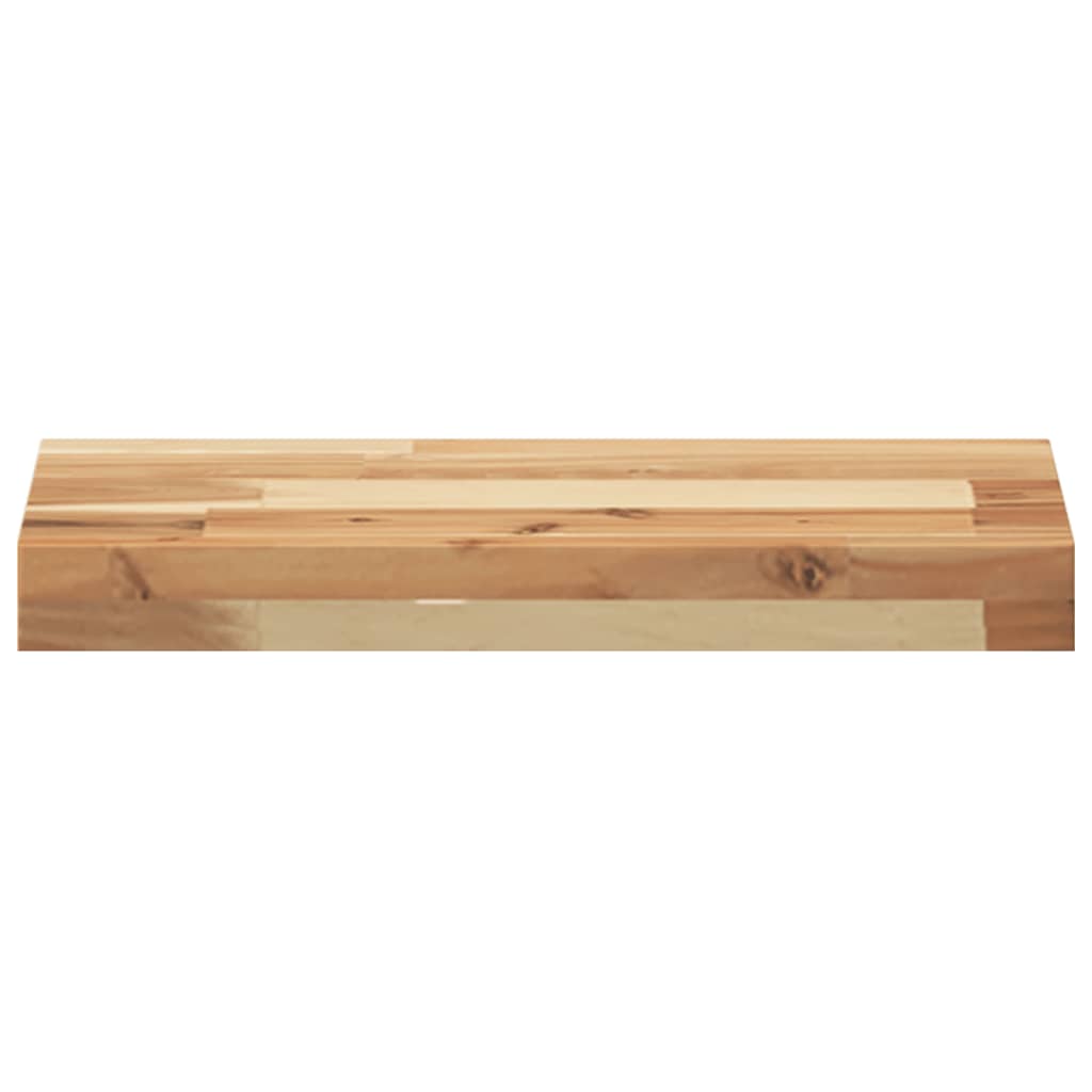 Étagère flottante 60x20x4 cm acacia massif finition à l'huile - XIOS