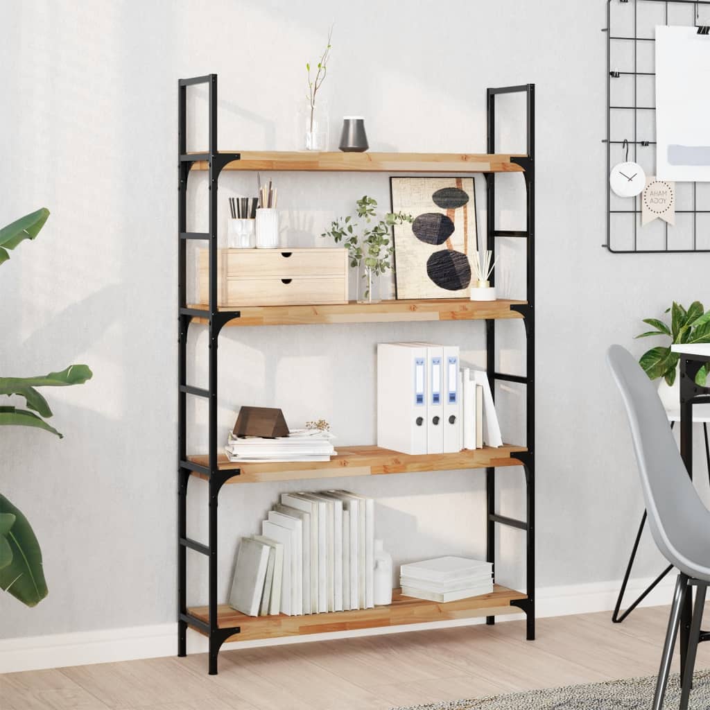 Étagères flottantes 4 pcs 80x20x4 cm acacia massif à l'huile - XIOS