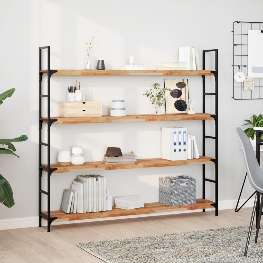 Étagères flottantes 3 pcs 140x20x4 cm acacia massif à l'huile - XIOS