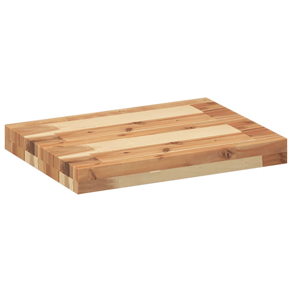 Étagère flottante 40x30x4 cm acacia massif finition à l'huile - XIOS