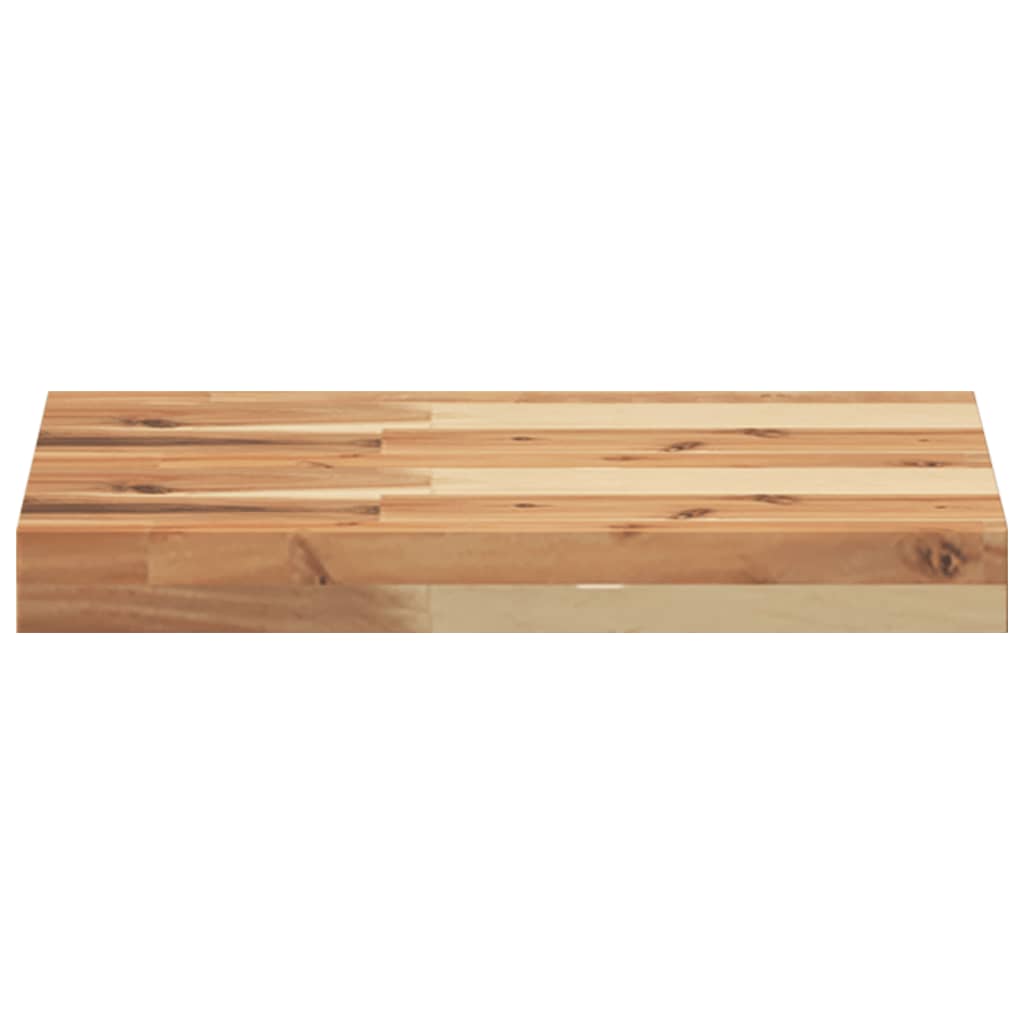 Étagère flottante 60x30x4 cm acacia massif finition à l'huile - XIOS
