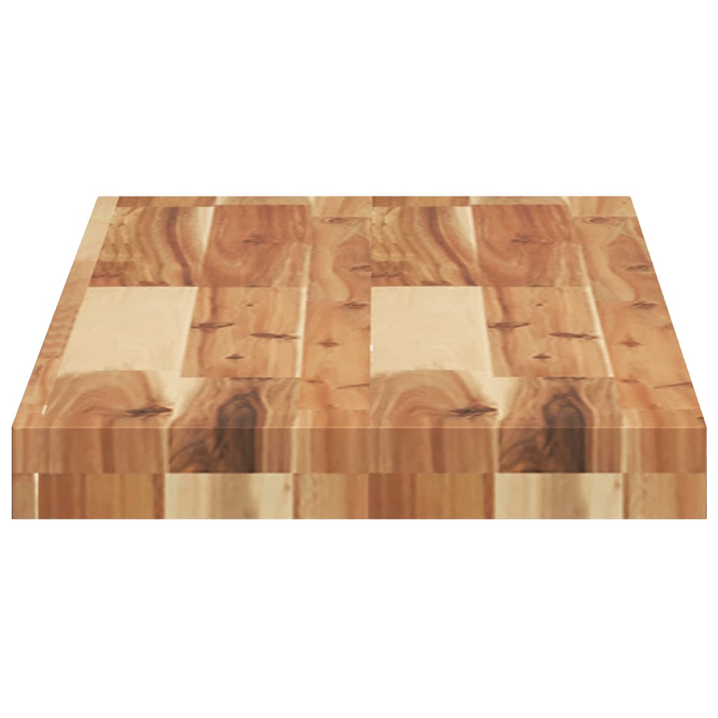 Étagère flottante 80x30x4 cm acacia massif finition à l'huile - XIOS