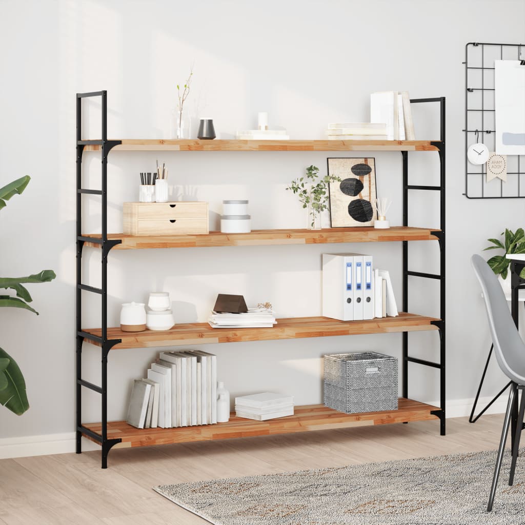 Étagères flottantes 4 pcs 160x30x4 cm acacia massif à l'huile - XIOS