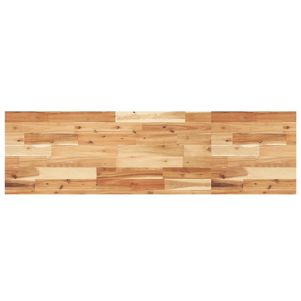 Étagère flottante 120x40x4 cm acacia massif finition à l'huile - XIOS