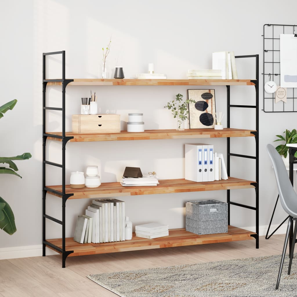 Étagères flottantes 4 pcs 120x40x4 cm acacia massif à l'huile - XIOS