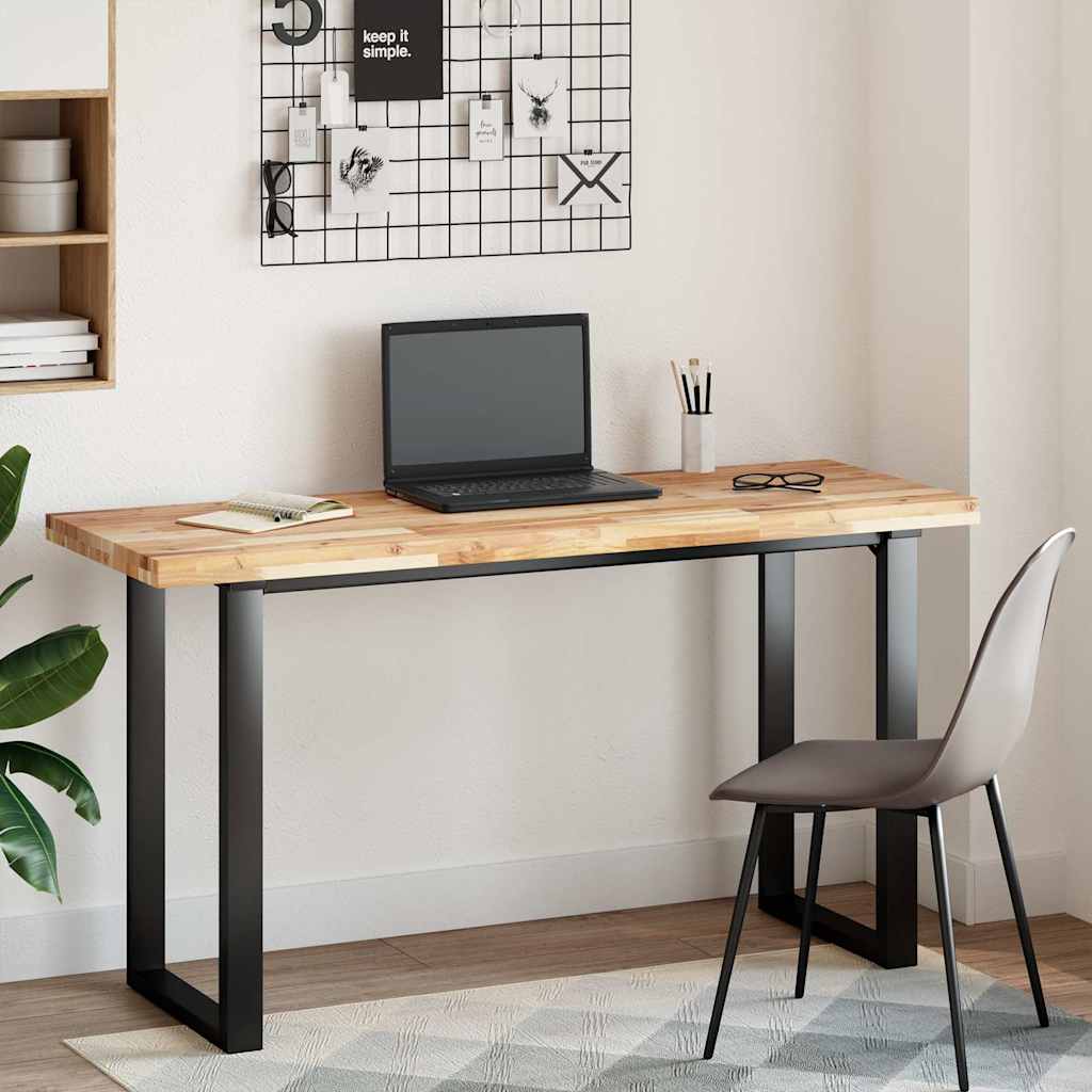 Dessus de bureau non traité 120x50x4 cm bois d'acacia massif - XIOS