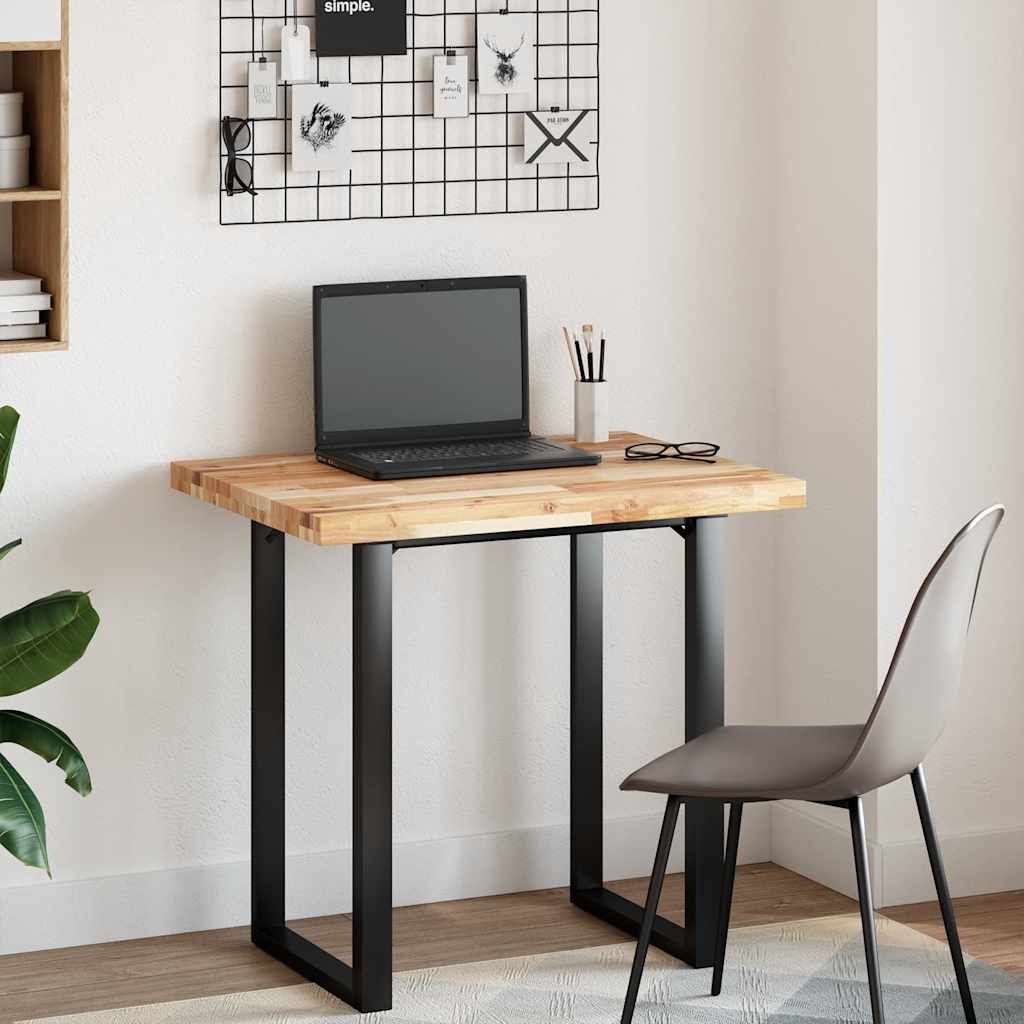 Dessus de bureau non traité 80x60x4 cm bois d'acacia massif - XIOS
