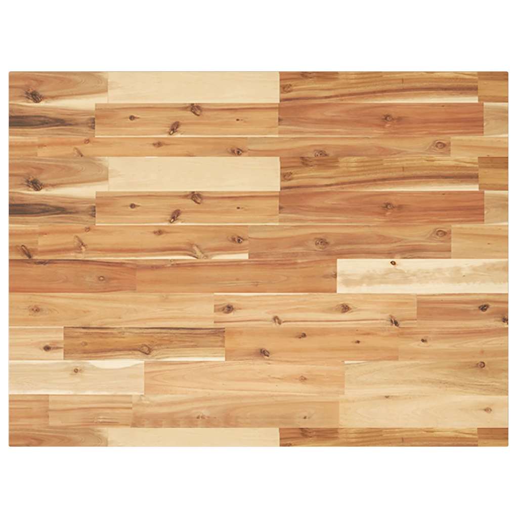 Dessus de bureau fini à l'huile 80x60x2 cm bois d'acacia massif XIOS