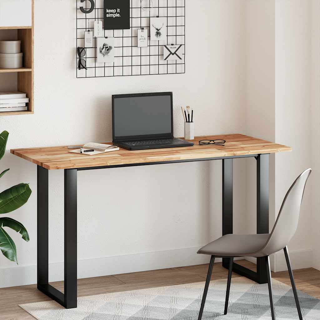 Dessus de bureau fini à l'huile 140x60x2cm bois d'acacia massif XIOS