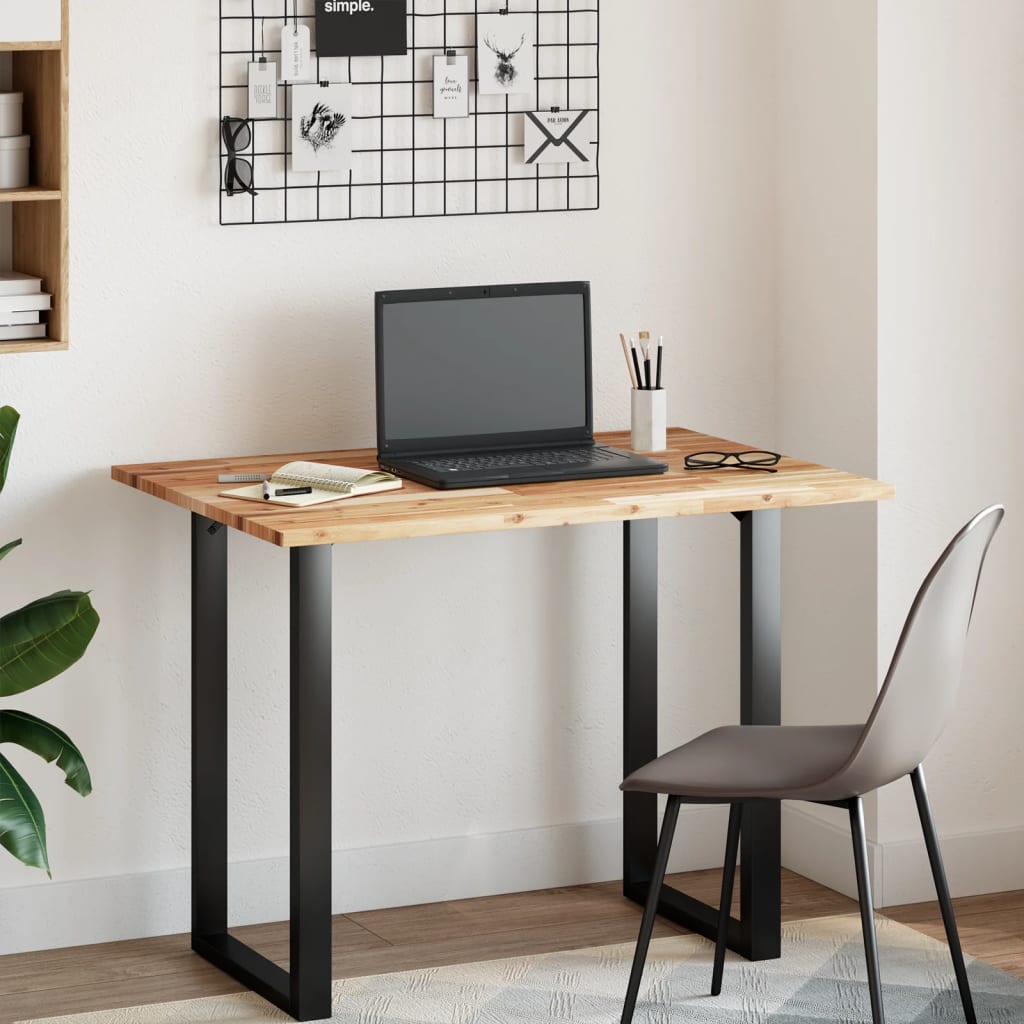 Dessus de bureau fini à l'huile 100x70x2cm bois d'acacia massif XIOS