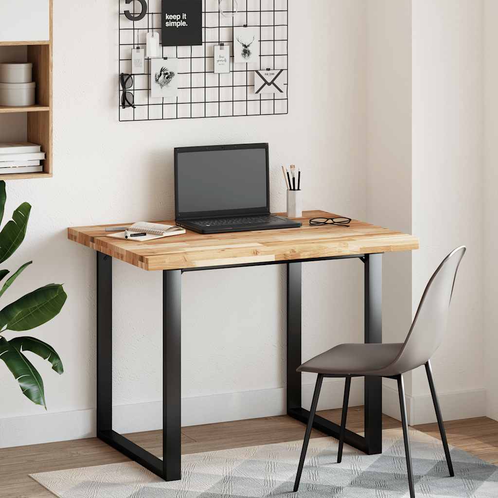 Dessus de bureau fini à l'huile 100x80x4cm bois d'acacia massif - XIOS