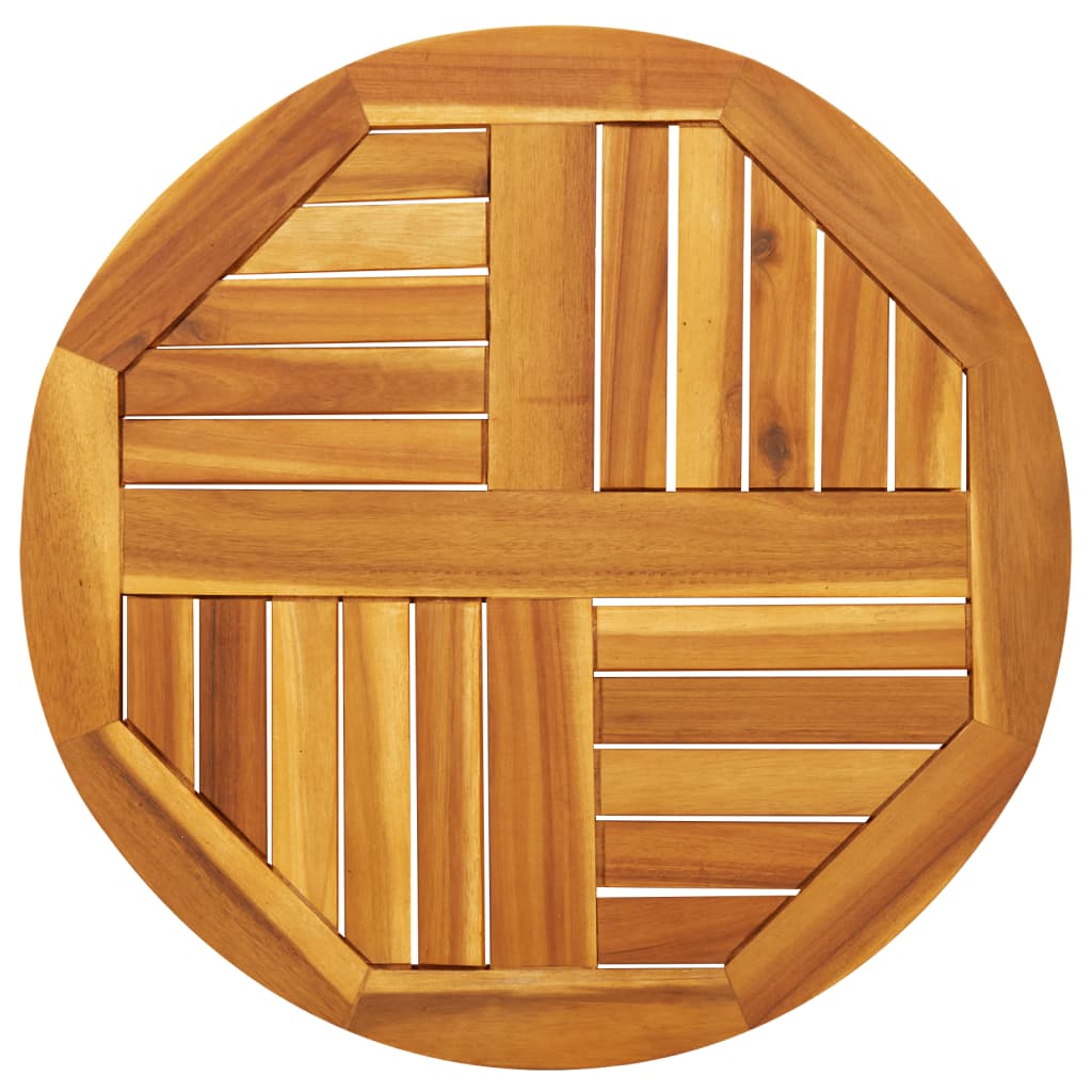 Dessus de table Ø60x2 cm rond bois massif d'acacia - XIOS