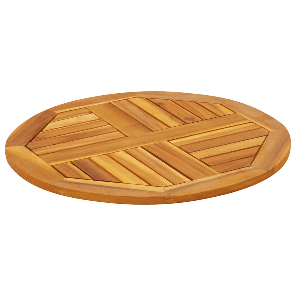Dessus de table Ø60x2 cm rond bois massif d'acacia - XIOS