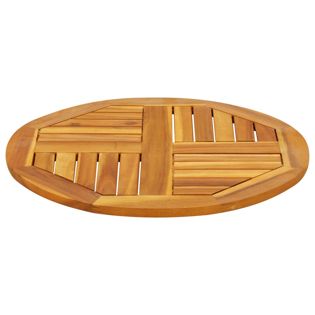Dessus de table Ø60x2 cm rond bois massif d'acacia - XIOS