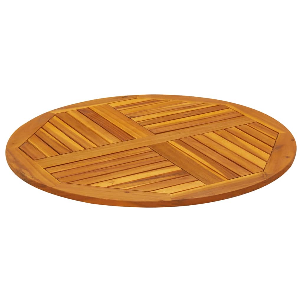 Dessus de table Ø90x2,2 cm rond bois massif d'acacia - XIOS