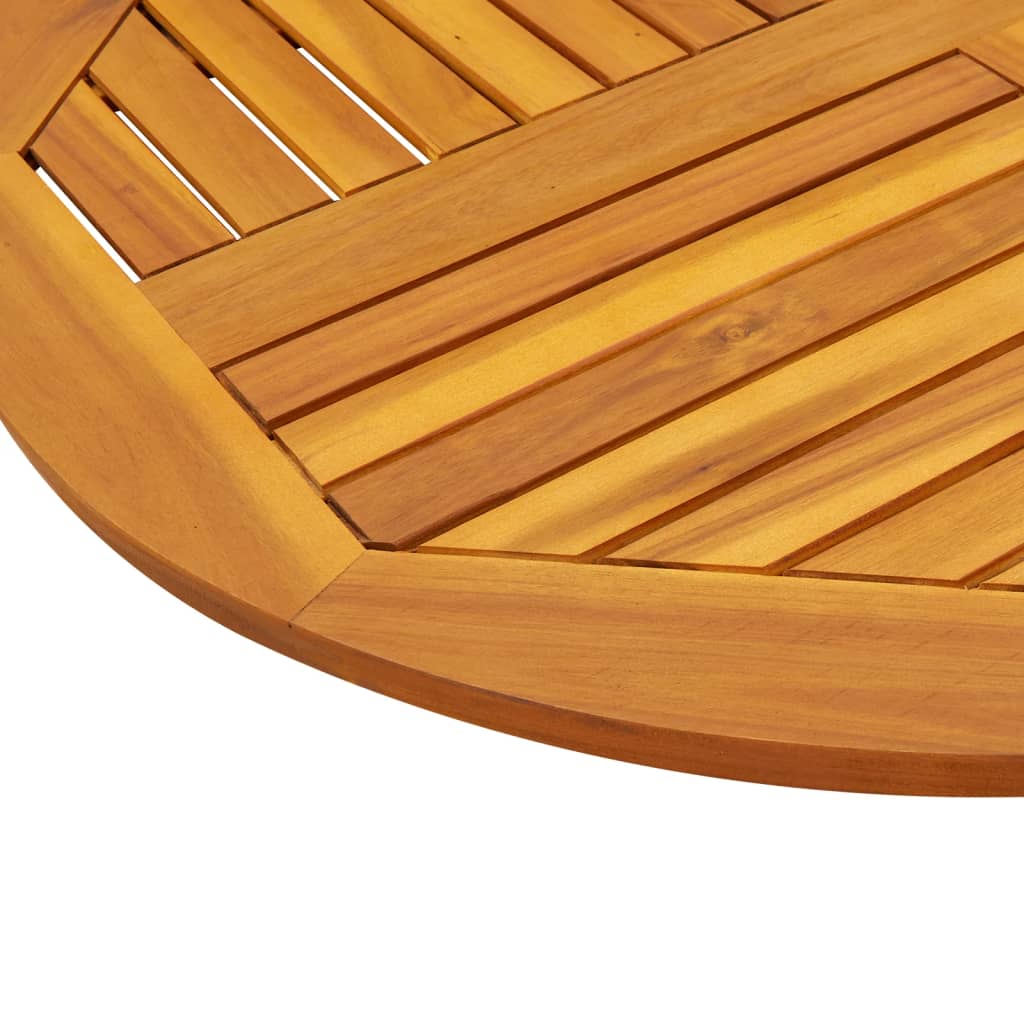 Dessus de table Ø90x2,2 cm rond bois massif d'acacia - XIOS