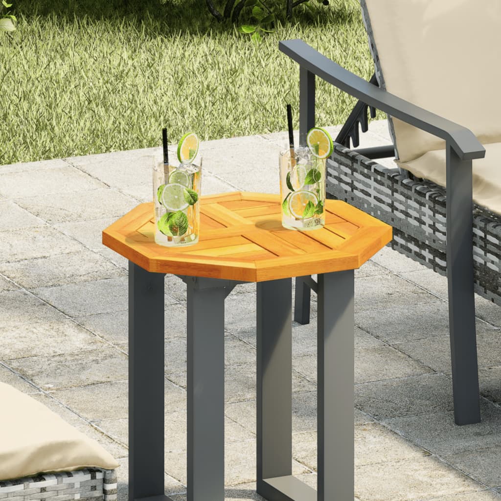 Dessus de table 40x40x2 cm octogonal bois massif d'acacia - XIOS