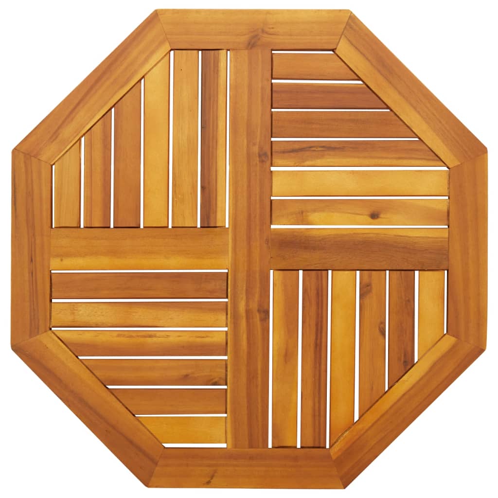 Dessus de table 70x70x2 cm octogonal bois massif d'acacia - XIOS