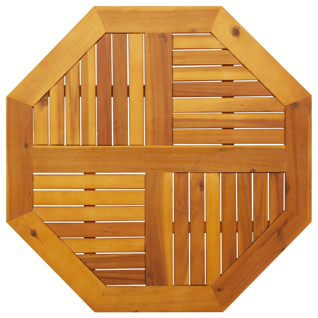 Dessus de table 80x80x2,2 cm octogonal bois massif d'acacia - XIOS