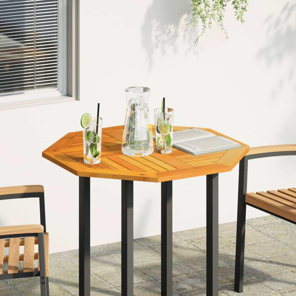 Dessus de table 80x80x2,2 cm octogonal bois massif d'acacia - XIOS