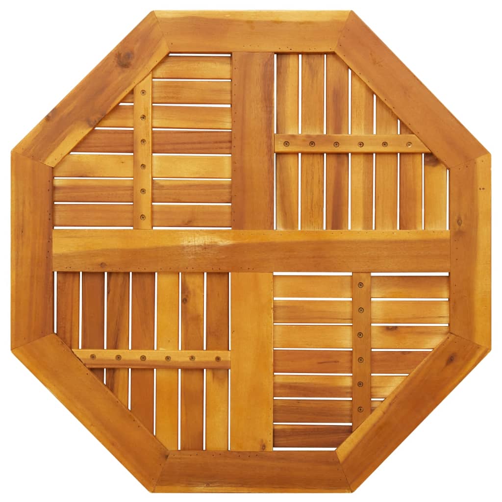 Dessus de table 80x80x2,2 cm octogonal bois massif d'acacia - XIOS