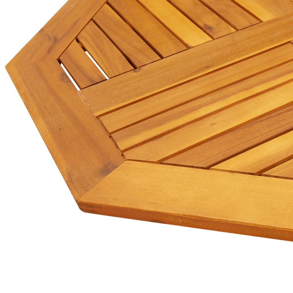Dessus de table 80x80x2,2 cm octogonal bois massif d'acacia - XIOS