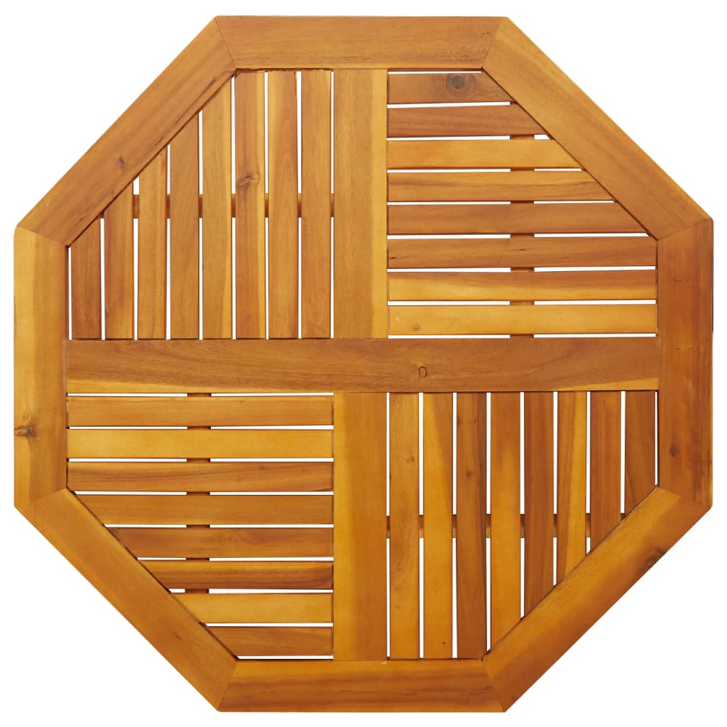 Dessus de table 90x90x2,2 cm octogonal bois massif d'acacia - XIOS
