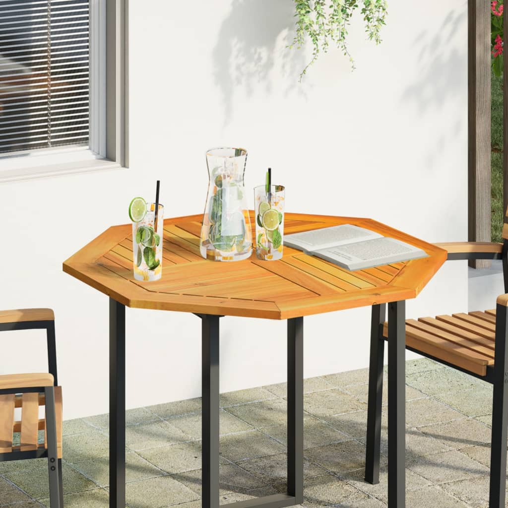 Dessus de table 90x90x2,2 cm octogonal bois massif d'acacia - XIOS