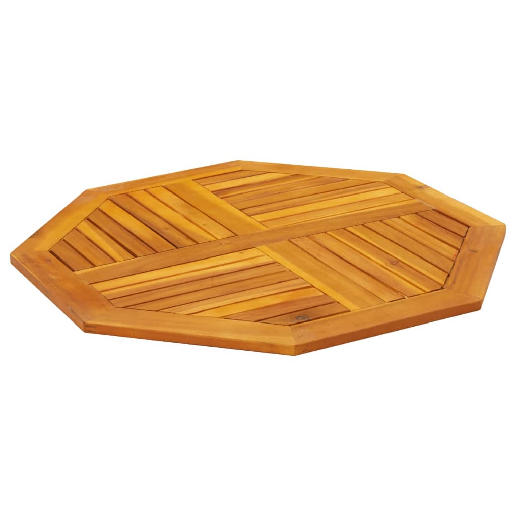 Dessus de table 90x90x2,2 cm octogonal bois massif d'acacia - XIOS