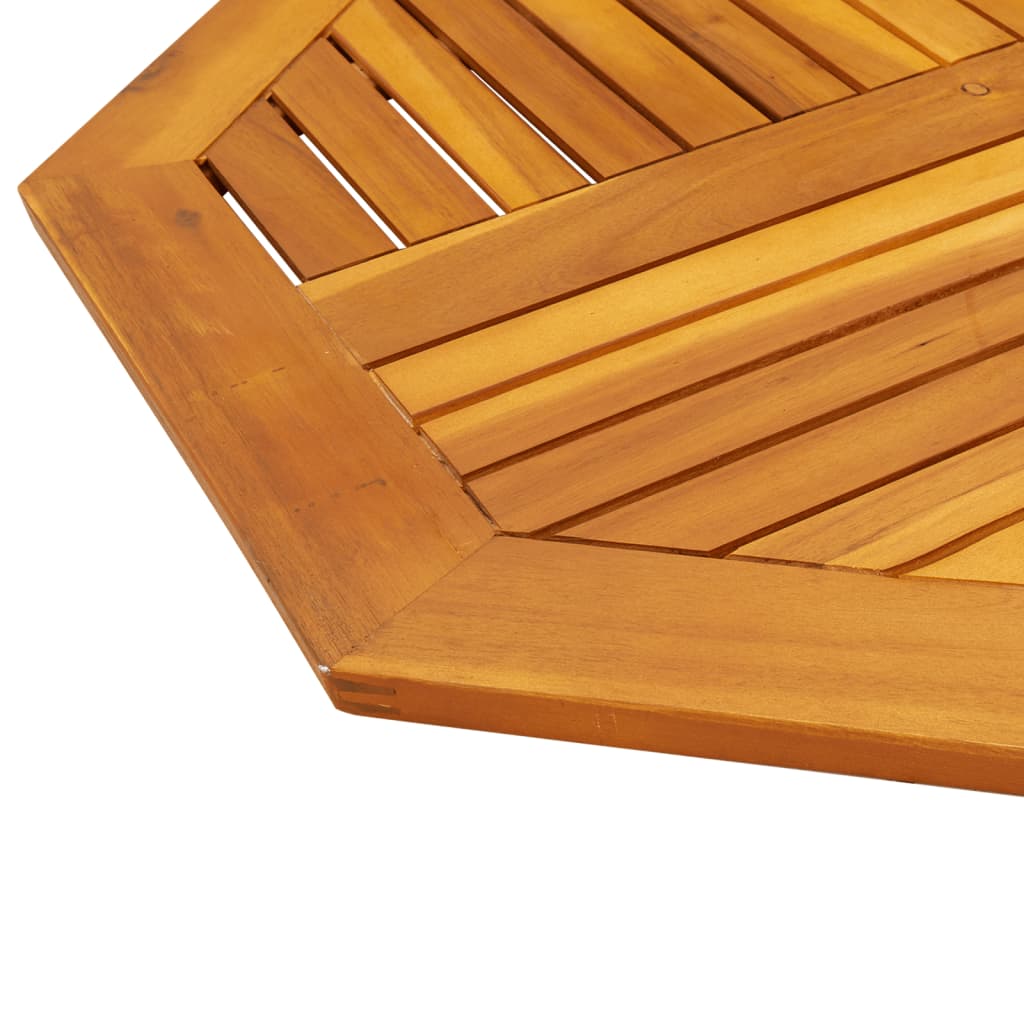 Dessus de table 90x90x2,2 cm octogonal bois massif d'acacia - XIOS