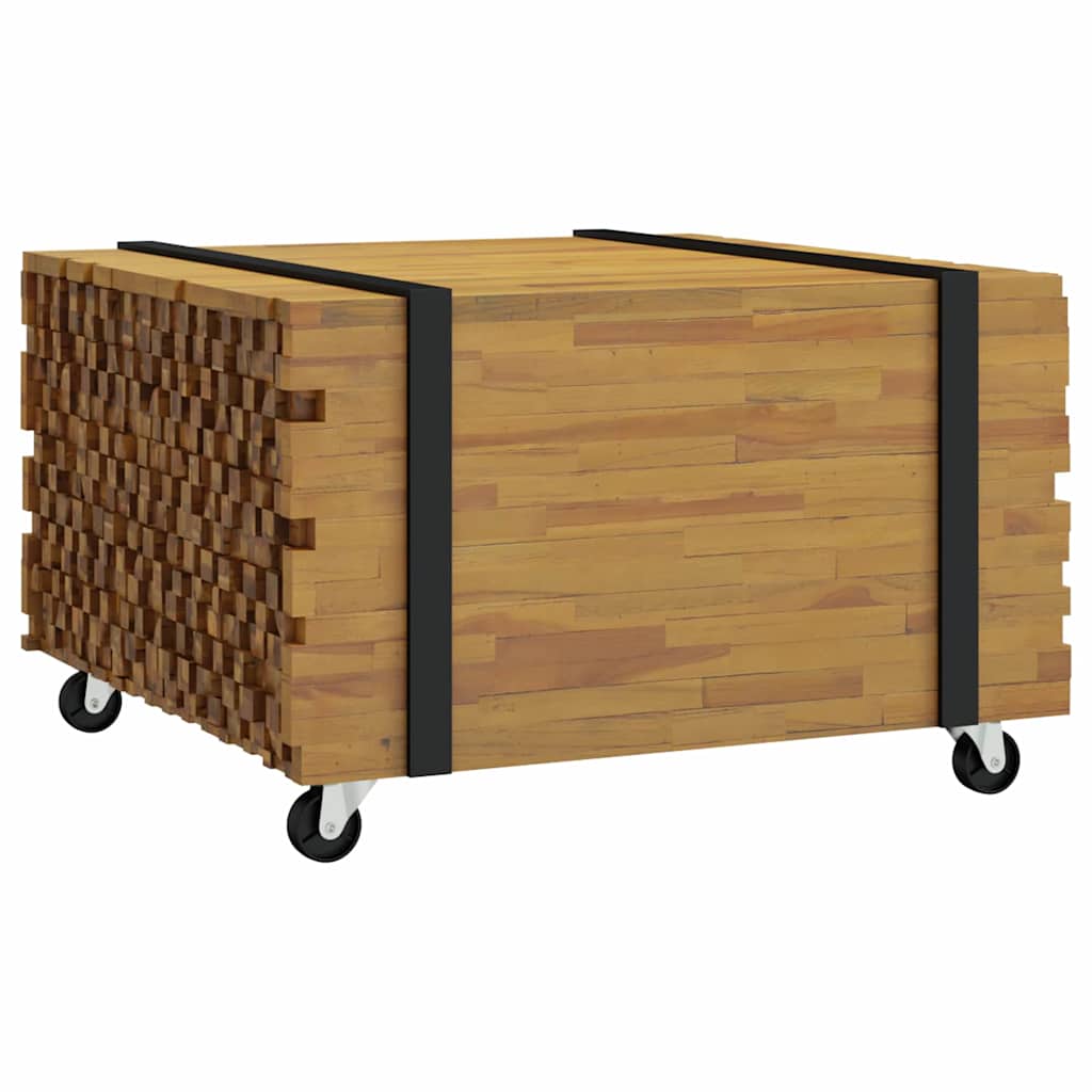 Table basse Marron 60 x 60 x 38 cm Bois de teck massif - XIOS