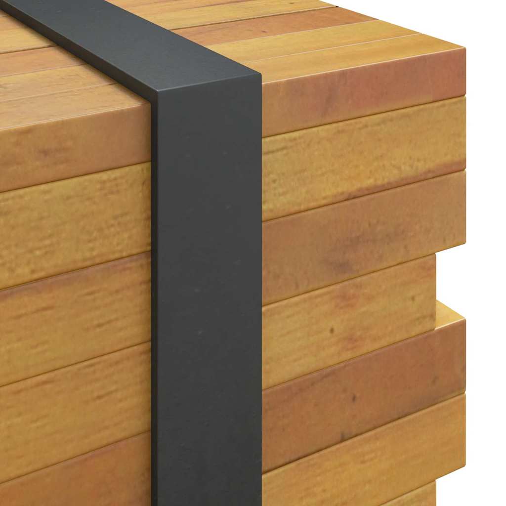 Meuble TV Marron 110 x 30 x 30 cm Bois de teck massif - XIOS