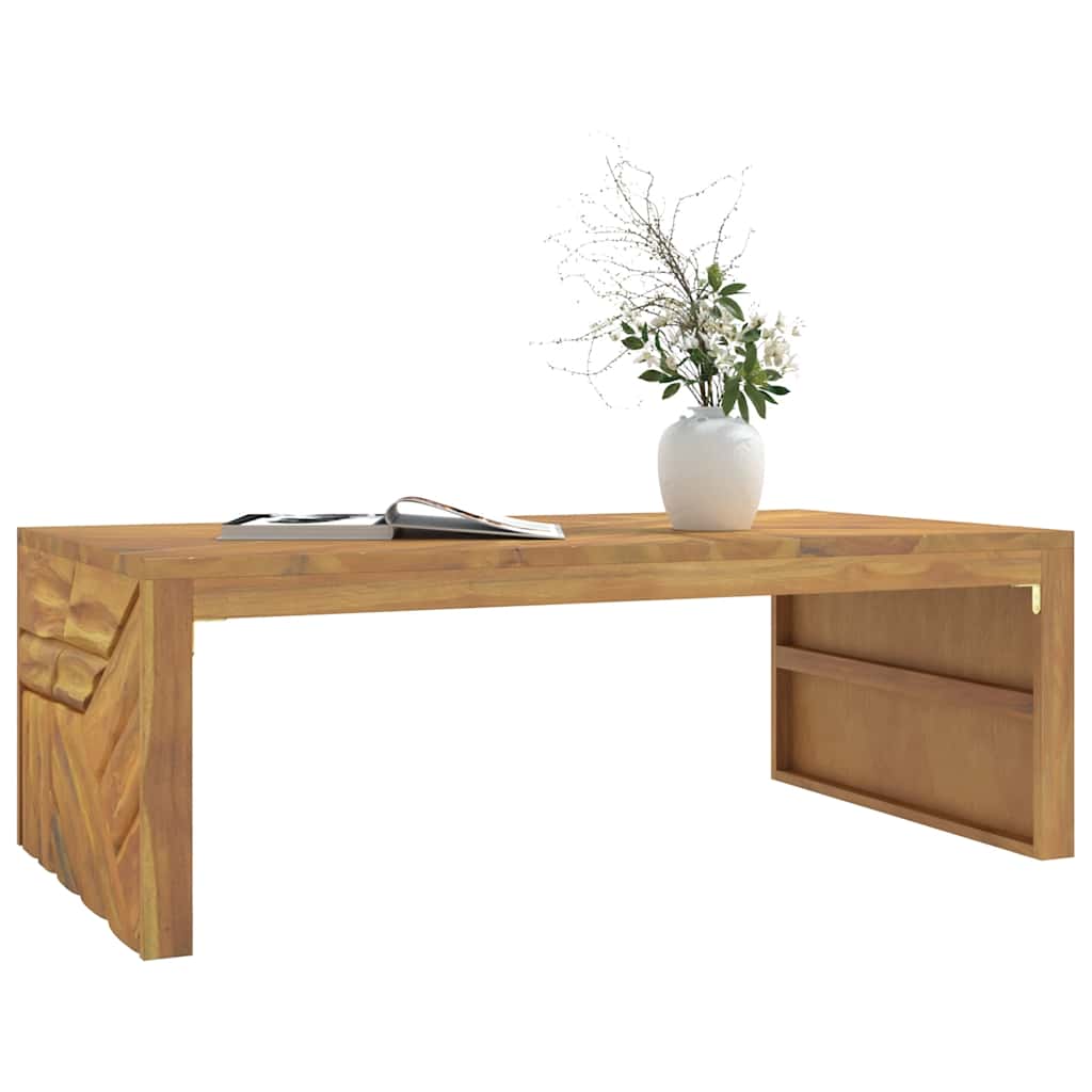 Table basse 110x60x38 cm bois de teck solide - XIOS