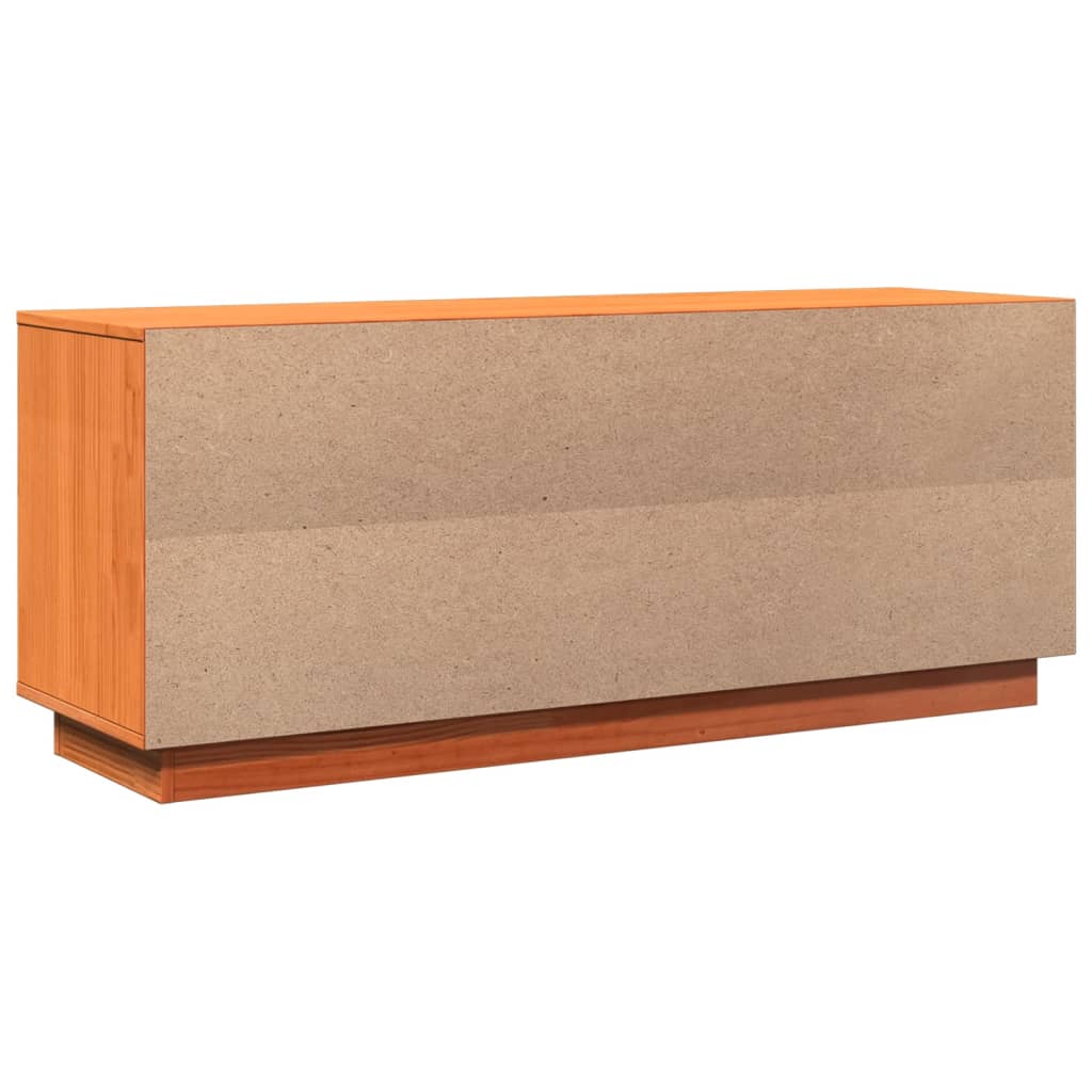 Armoire à chaussures cire marron 110x34x45 cm bois pin massif - XIOS