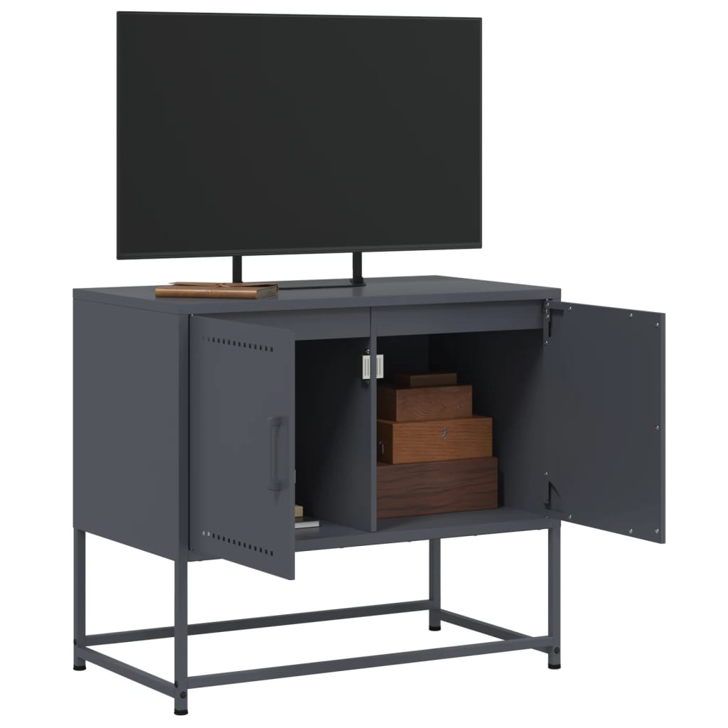 Meuble TV anthracite 68,5x39x60,5 cm acier Meubles TV vidaXL