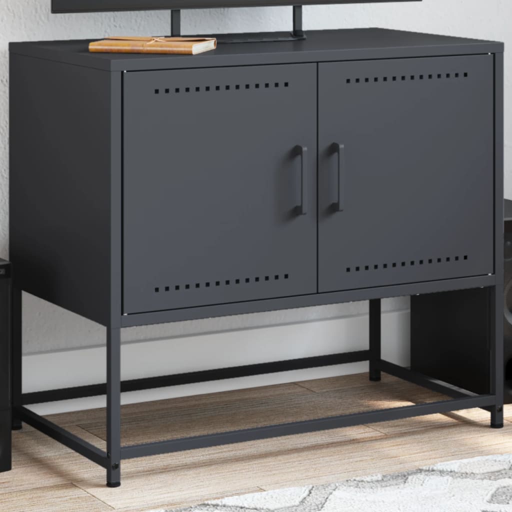 Meuble TV anthracite 68,5x39x60,5 cm acier Meubles TV vidaXL