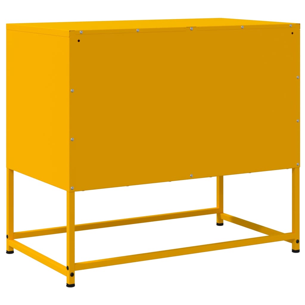 Meuble TV jaune moutarde 68,5x39x60,5 cm acier - XIOS