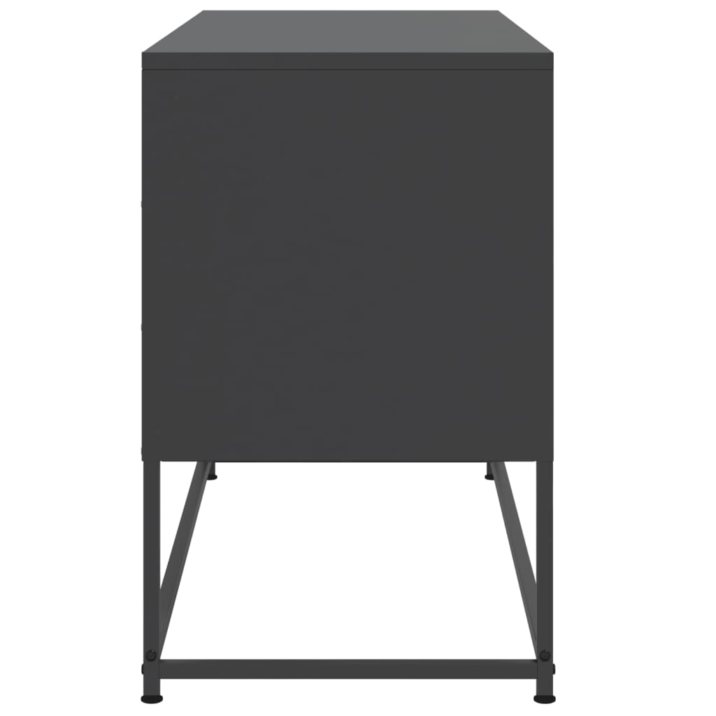 Meuble TV noir 100,5x39x60,5 cm acier - XIOS