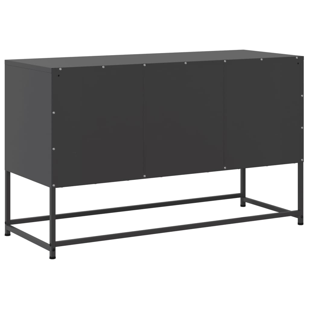 Meuble TV noir 100,5x39x60,5 cm acier - XIOS