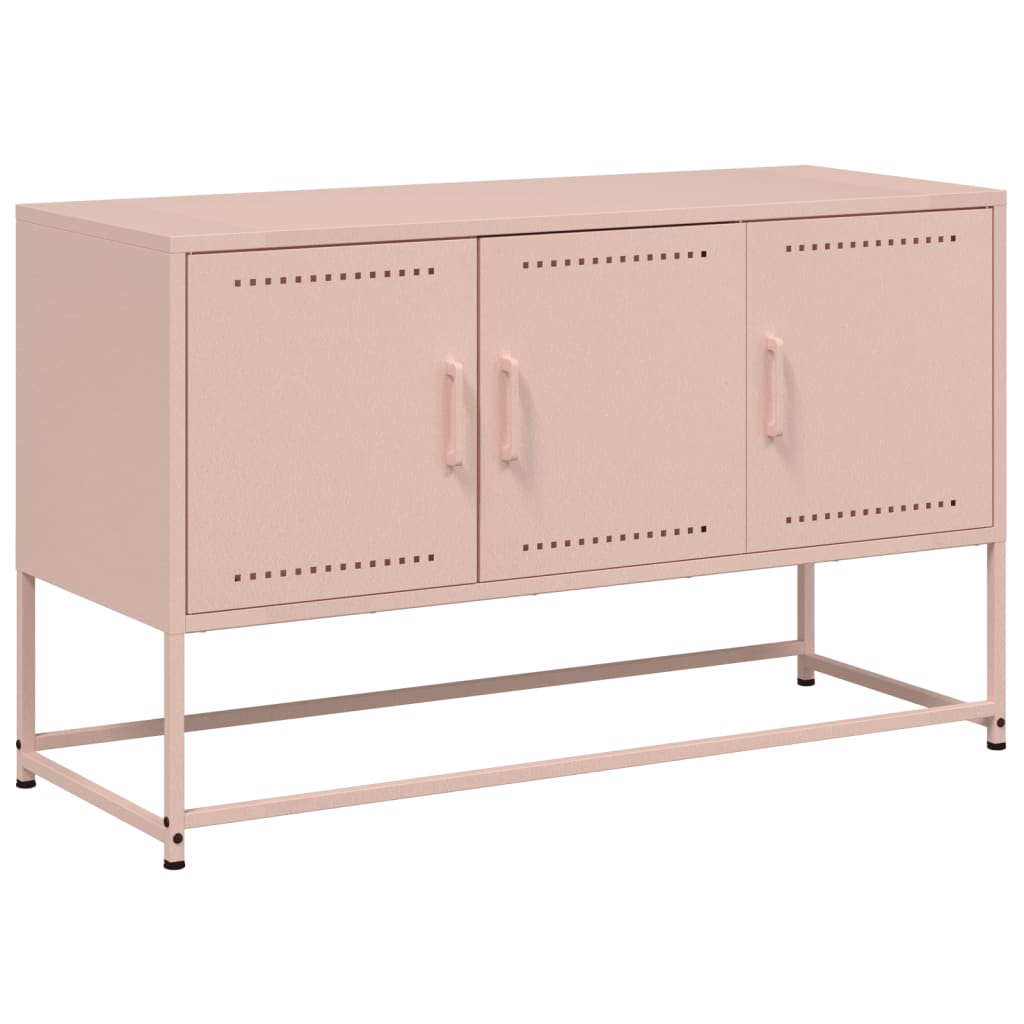 Meuble TV rose 100,5x39x60,5 cm acier - XIOS