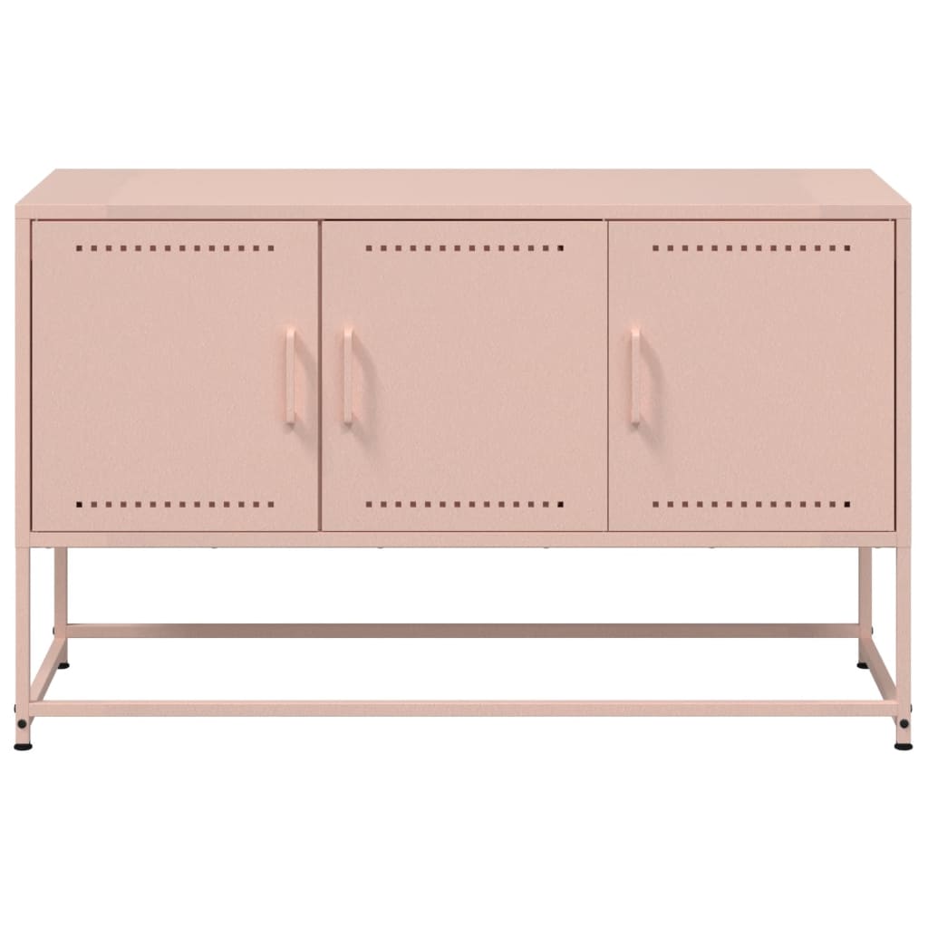 Meuble TV rose 100,5x39x60,5 cm acier - XIOS