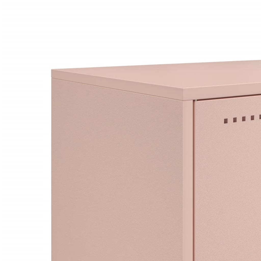 Meuble TV rose 100,5x39x60,5 cm acier - XIOS